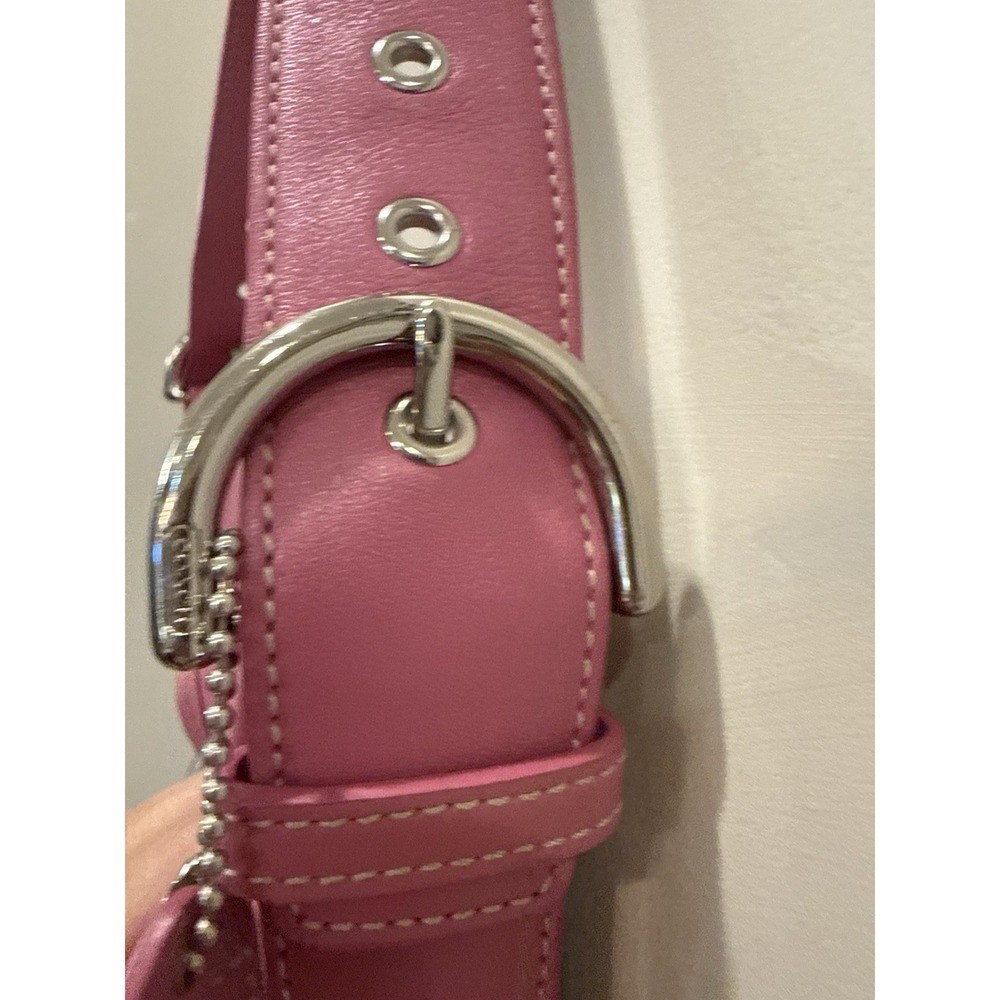 Coach Vintage SMALL 9247 Pink Soho Y2K Leather Shoulder Bag - Picture 5 of 16